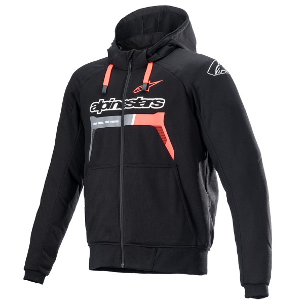 Alpinestars Alpinestars Chrome Ignition Hoodie Black Red Fluo